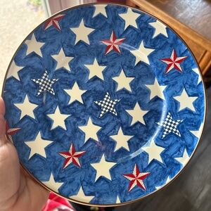 Mackenzie Childs 8 inch salad plates